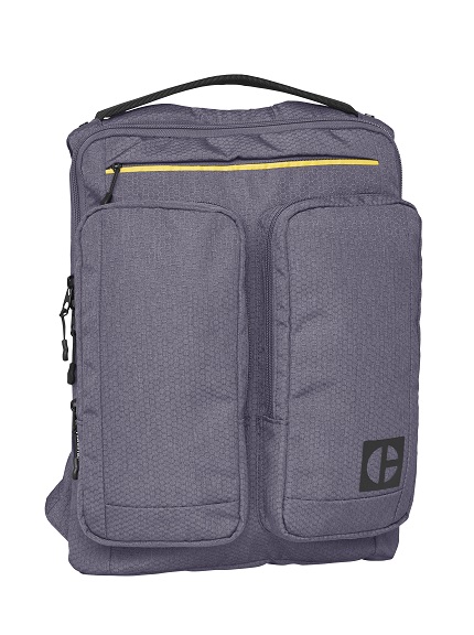 Rucsac CATERPILLAR Code – Quest Commuter, material 420D hexagonal, 2 buzunare exterioare – gri inchi „CAT-83826-46”