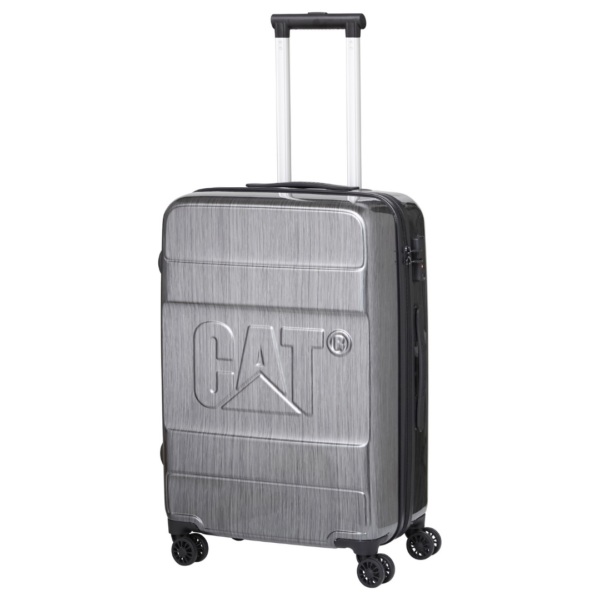Troller CATERPILLAR Cargo Nested, 45x26x65 cm (Lxlxh), 74L, ABS – gri lucios „CAT-84039-95”