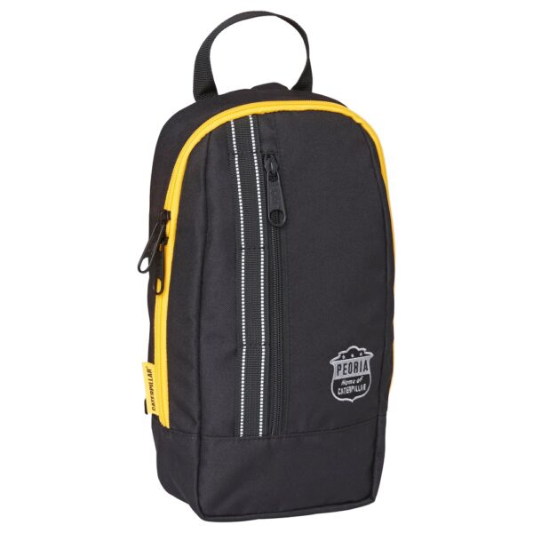 Geanta de umar CATERPILLAR Mochilas rPET Peoria, material 600D poliester – negru/galben „CAT-84067-12”