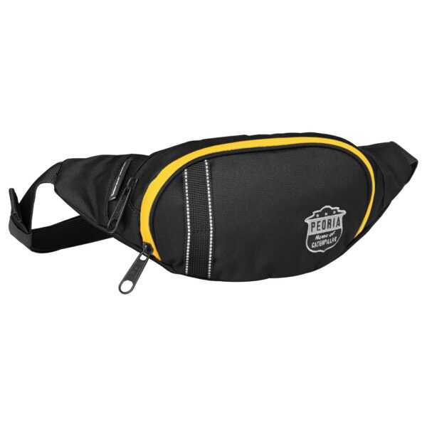 Borseta CATERPILLAR Mochilas rPET Peoria, material 600D poliester – negru/galben „CAT-84069-12”
