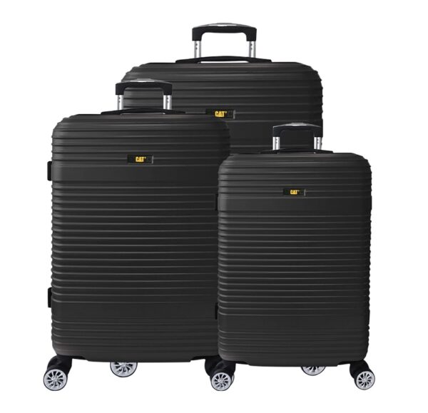 Set 3 trollere CATERPILLAR V Power Alexa, 38L, 68L, 100L, ABS – negru „CAT-84412-01”