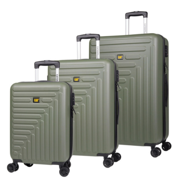 Set 3 trollere CATERPILLAR Rockford, 35L, 59L, 92L, ABS – olive „CAT-84683-551”