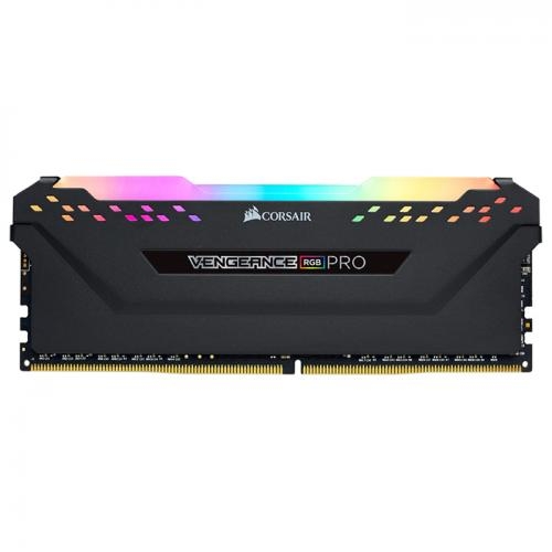 Corsair Memorie DDR4, 8GB, 3200MHz, CL16, 1.35V, Negru, VENGEANCE RGB PRO, BULK „CM4X8GD3200C16W2E”