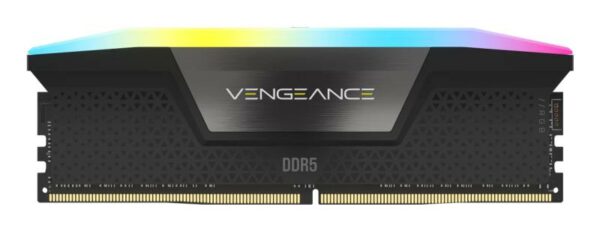 Corsair Memorie DDR5, 8GB, 5200MHz, C40, 1.25V, Intel XMP, Negru, RGB, Vengeance „CMH8GX5M1B5200C40”