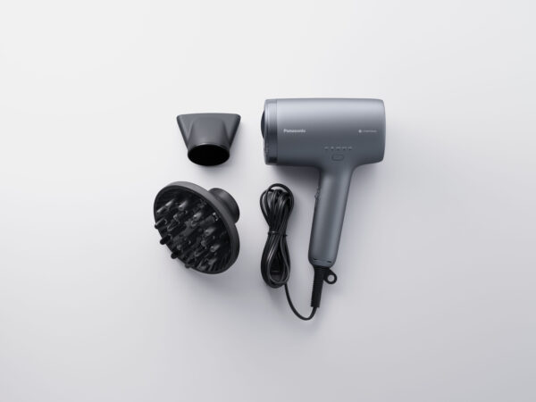 Uscator de par cu tehnologie nanoe & Mineral Ion (1600W, 3 trepte de suflare, 2 capace, duza pentru uscare rapida), EH-NA9N-H825, gri „EH-NA9N-H825” (timbru verde 2 lei)