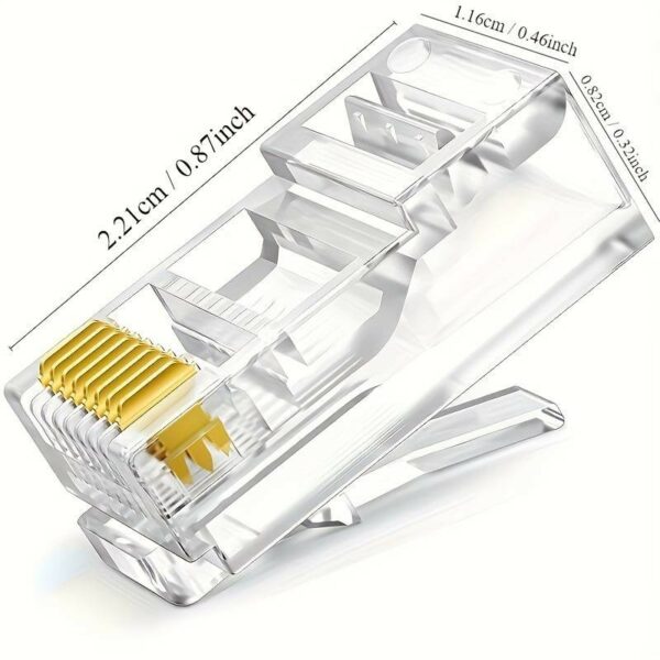 Mufa RJ45 UTP cat.6A passthrough (100 buc) – EMTEX „EMT-PR6A-UTP”