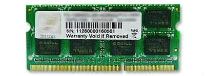 Memorie laptop G.Skill SQ Series – DDR3 – 4 GB – SO-DIMM 204-pin – unbuffered „F3-12800CL11S-4GBSQ”
