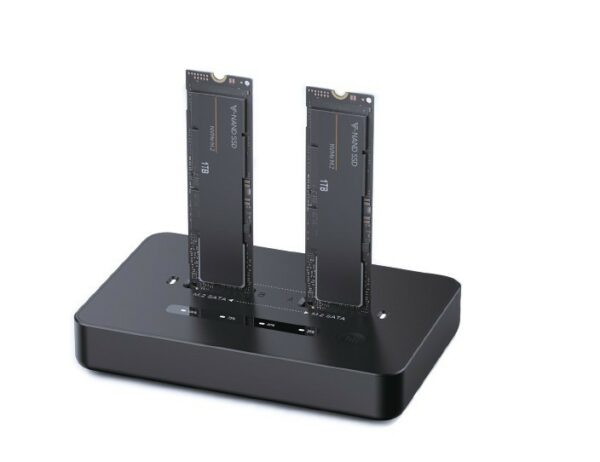 SSD DOCKING Station GEMBIRD, USB 3.2 Type-C, SSD suportat M2 NVMe & SATA, conectare M.2 S-ATA & PCIe, slot: 2230, 2242, 2260, 2280, 22110, black, „DD2-U3M2” (timbru verde 0.8 lei)