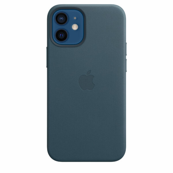 Husa Apple Husa Original Leather iPhone 12 Mini, MagSafe, Baltic Blue „MHK83ZM/A”