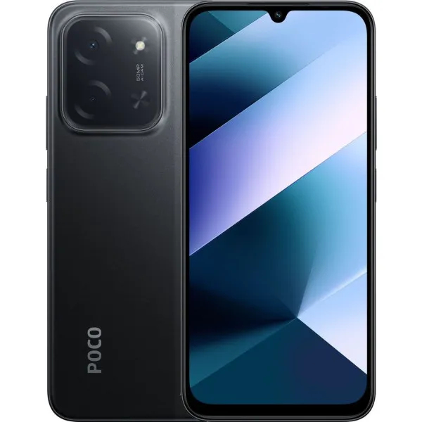 Smartphone Poco C85 128GB 6GB RAM Dual SIM Black „MZB0LFWEU” (timbru verde 0.45 lei)