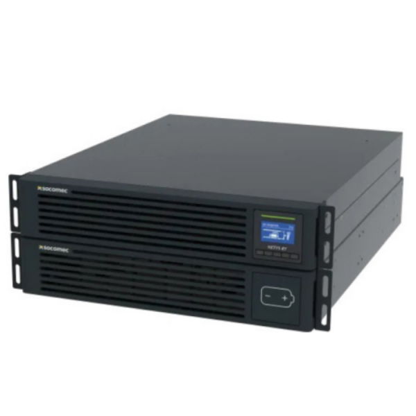 NETYS RT UPS Socomec 5000VA / 5000W, Rack 4U /Tower, online dubla conversie, unda sinusoidala, LCD, RS232 MODBUS protocol, USB port, Parallel port,card SNMP optional „NRT4-050K” (timbru verde 11 lei)