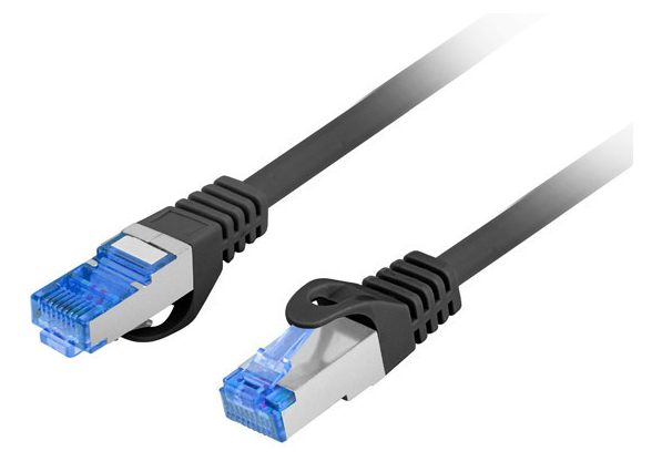 Patch cord Cat.6A S/FTP LSZH CCA 3 m ng „PCF6A-10CC-0300-BK” (timbru verde 0.08 lei)