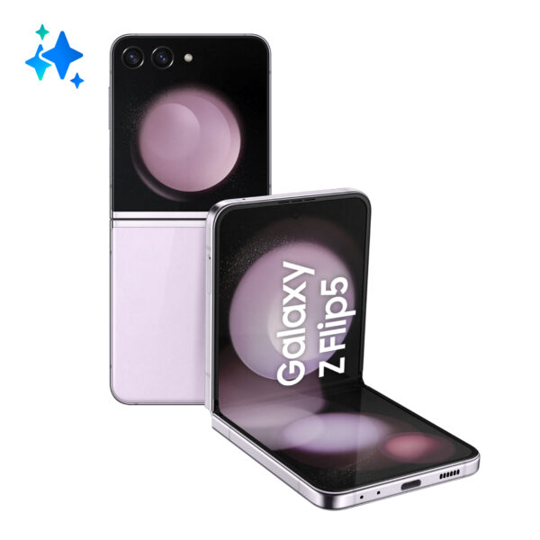 Smartphone Galaxy Z Flip5 256GB 8GB RAM 5G Dual SIM Lavender „SM-F731BLIGEUE” (timbru verde 0.45 lei)