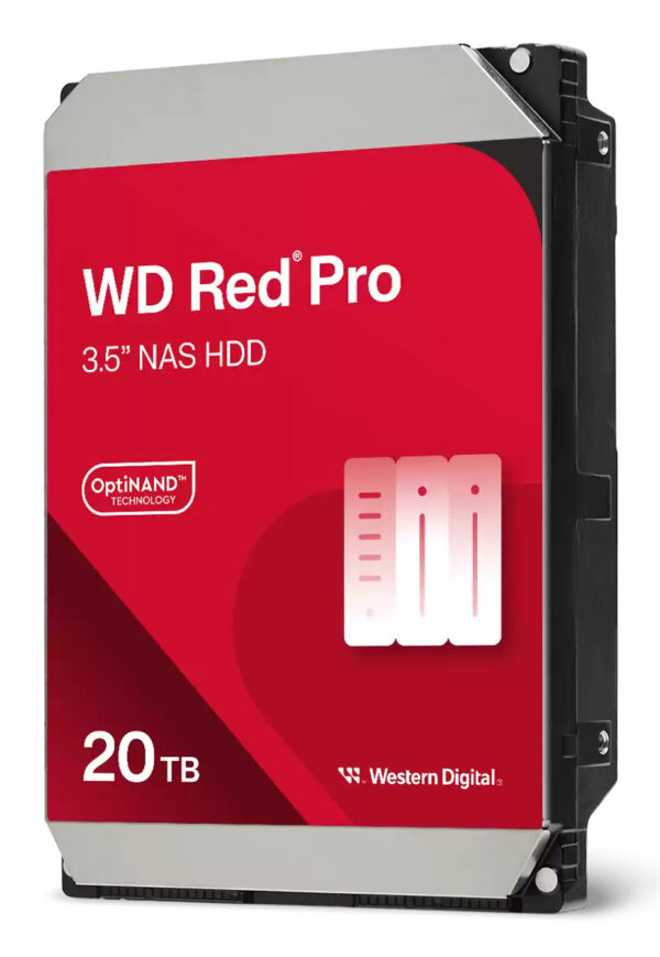 HDD NAS WD Red Pro 20TB CMR, 3.5, 512MB, 7200 RPM, SATA, TBW: 550 „WD202KFGX”