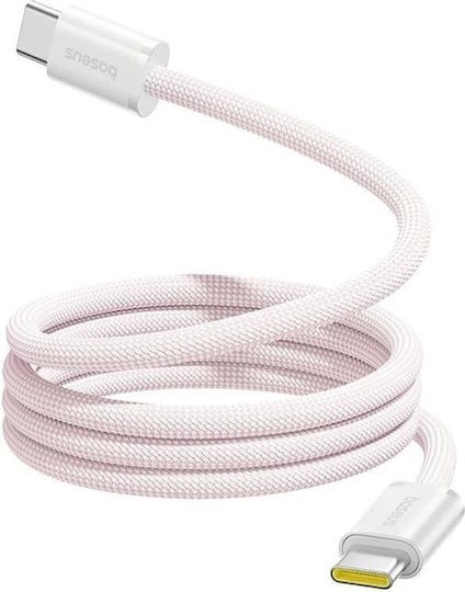 CABLU alimentare si date Baseus Dynamic 4 Pro, Fast Charging Data Cable pt. smartphone, USB Type-C la USB Type-C 100W, 1m, braided, roz „P10385200411-00” (timbru verde 0.08 lei) – 6932172691394