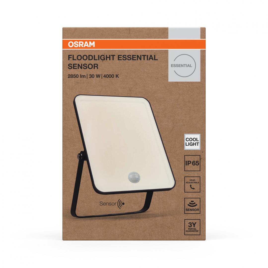 FL ESSENTIAL SENSOR 30W 840 BK OSRAM „000004099854430138” (timbru verde 2 lei)