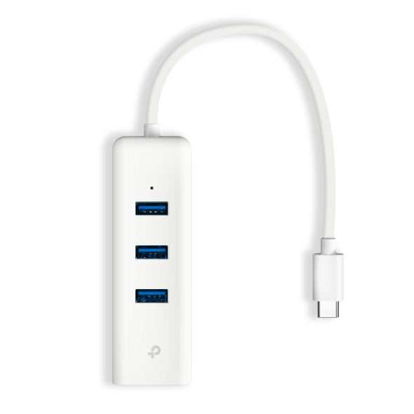 ADAPTOR RETEA TP-LINK , extern, USB Type-C, port RJ-45 | USB 3.0 x 3, 1000 Mbps Gigabit LAN, „UE330C” (timbru verde 0.18 lei)