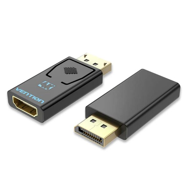 Adaptor video Vention, DisplayPort (T) la HDMI (M), rezolutie 4K la 30Hz, negru, „HBMB0” (timbru verde 0.08 lei) – 6922794746510