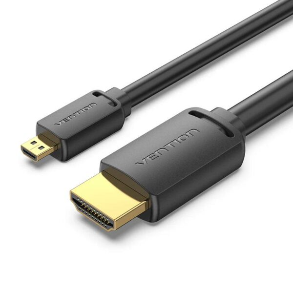 Cablu video Vention, microHDMI(T) la HDMI(T), 3m, rezolutie 4K la 60Hz, negru, „AGIBI” (timbru verde 0.08 lei) – 6922794772144