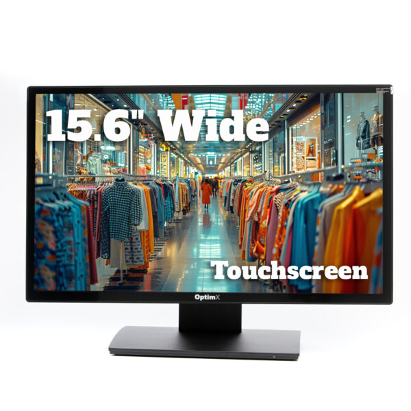 Monitor POS Touchscreen OptimX Pro MY156, 15.6 inch Wide, VGA, HDMI, USB, VESA „72501” (timbru verde 7 lei)