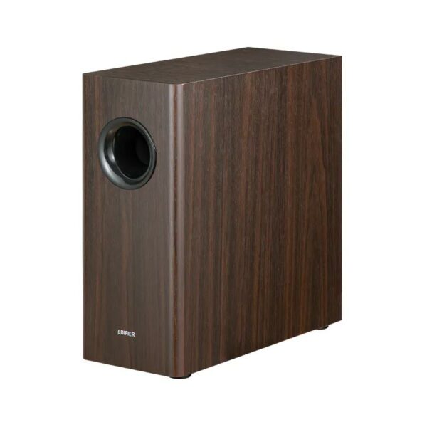 SUBWOOFER EDIFIER, RMS: 70W activ, 8″ bass, RCA Line-in/Line-out, automatic stand-by, frecv. 35Hz-115Hz, brown, ” T5S-BR” (timbru verde 4.00 lei)