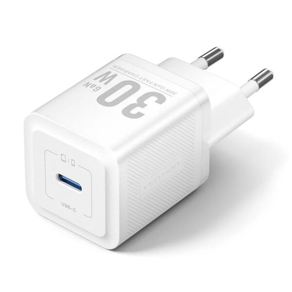 Alimentator retea Vention, 30W, 1 x USB-C, alb, „FEZW0-EU” (timbru verde 0.08 lei) -6922794790223