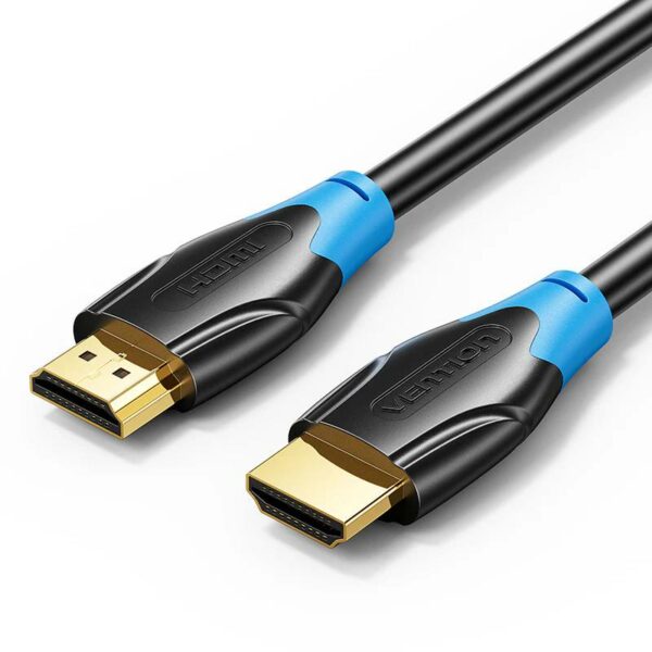 Cablu video Vention, HDMI (T) la HDMI (T), 8m, rezolutie 4K la 30Hz, conectori auriti, negru-albastru, „AACBK” (timbru verde 0.08 lei) – 6922794732698