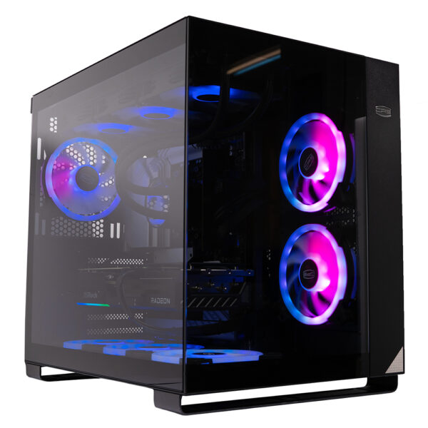 Sistem Destop PC Spacer Gladiator, AMD Ryzen 5 9600X, 32 GB DDR5, 1TB SSD, AsRock Radeon RX 9070 XT Challenger, No Os, Negru, „SPACER-Gladiator-19”
