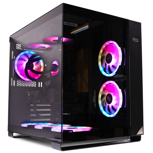 Sistem Destop PC Spacer WarMachine, AMD Ryzen 5 7600X, 32GB DDR5, 1TB SSD, ASUS Dual GeForce RTX 5060 8GB GDDR7, No Os, Negru, „SPACER-WarMachine-18”