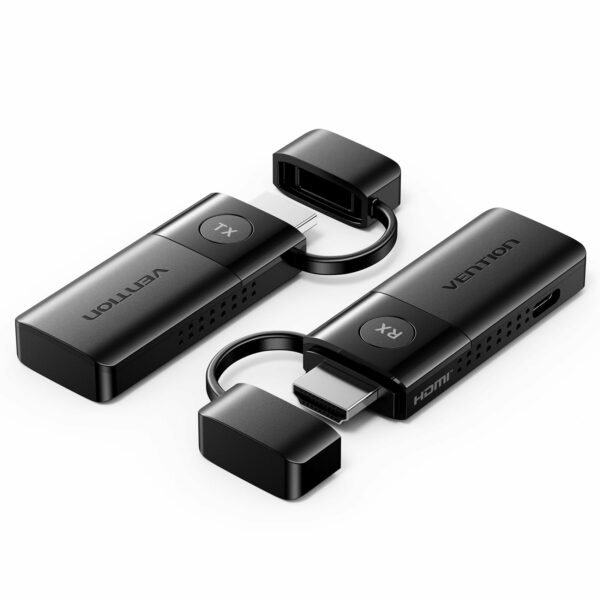 Transmitator video Vention, HDMI(T) USB-C(T), transmite semnal video la max 50m, rezolutie 1080p la 60Hz, 5GHz, negru, „ADKB0” (timbru verde 0.08 lei) – 6922794738539