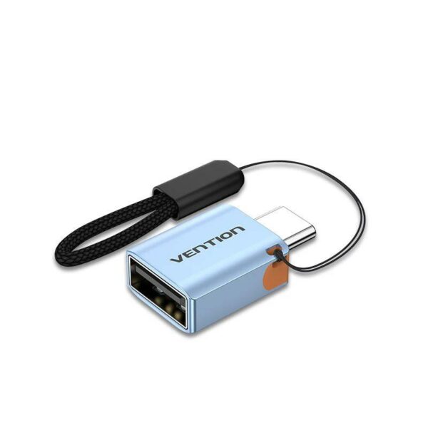 Adaptor USB Vention, OTG, USB-C (T) la USB 3.1 (M), 10Gbps, PVC, albastru, „CUBH0” (timbru verde 0.08 lei) -6922794779976