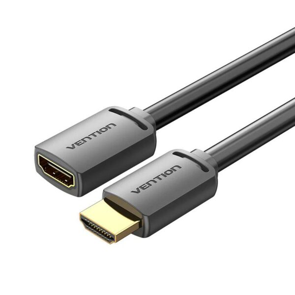 Cablu video prelungitor Vention, HDMI(M) la HDMI(T), 0.5m, rezolutie 4K la 60Hz, negru, „AHCBD” (timbru verde 0.08 lei) – 6922794766846