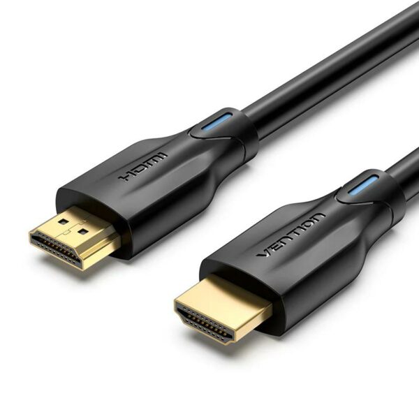 Cablu video Vention, HDMI (T) la HDMI (T), 1m, rezolutie 8K la 60Hz, conectori auriti, negru, „AANBF” (timbru verde 0.08 lei) – 6922794743489