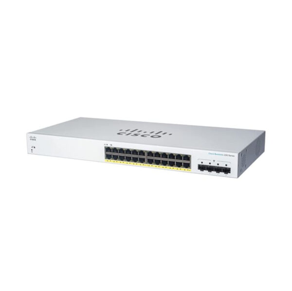CBS220 SMART 24-PORT GE FULL/POE 4X1G SFP „CBS220-24FP-4G-EU” (timbru verde 2 lei)