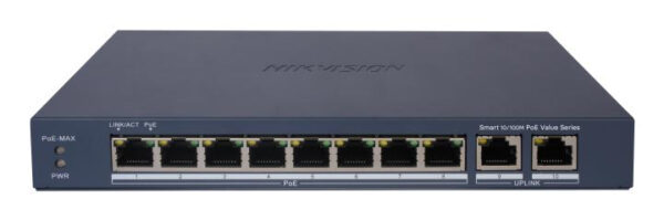 SWITCH POE 8 PORTURI SMART „DS-3E1310P-EI/M” (timbru verde 2 lei)