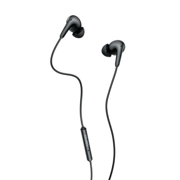 CASTI Edifier, cu fir, intraauriculare – butoni, pt smartphone, microfon pe fir, conectare prin USB-C, buton in-line, negru, „P230-BK”, (timbru verde 0.18 lei)