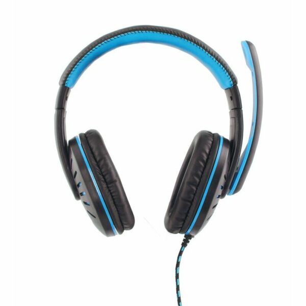 Casti gaming cu microfon Esperanza Crow EGH330B stereo 2m Negru/Albastru „EGH330B” (timbru verde 0.8 lei)
