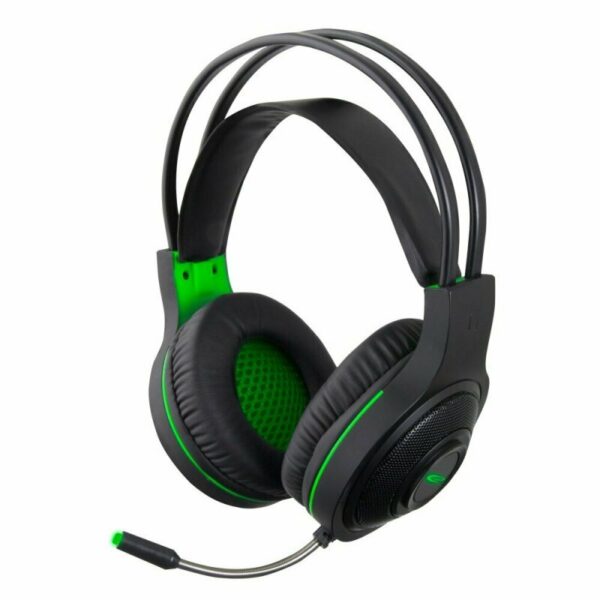 Casti gaming cu microfon Esperanza Thunderbird EGH430 stereo 2m Negru/Verde „EGH430” (timbru verde 0.8 lei)