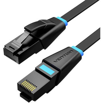 Patch cord UTP Vention, Cat. 6, RJ-45 (T) la RJ-45 (T), 30m, AWG 26, 1000Mbps, negru, „IBEBT” (timbru verde 0.08 lei) – 6922794745070