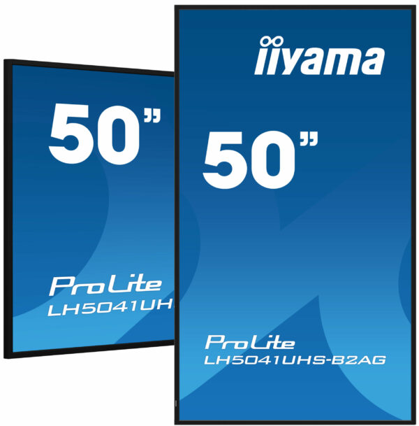 Display Profesional VA LED Iiyama 50″ LH5041UHS-B2AG, UHD (3840 x 2160), VGA, HDMI (Negru) „LH5041UHS-B2AG” (timbru verde 7 lei)