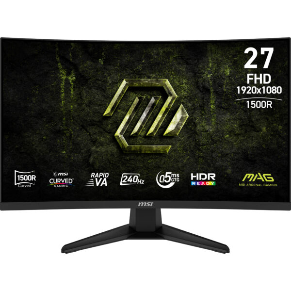 MSI MAG 275CF X24 27inch Gaming Monitor Curved FHD VA 300 cd/m 240MHz 0.5ms 2xHDMI DP „MAG 275CF X24” (timbru verde 7 lei)