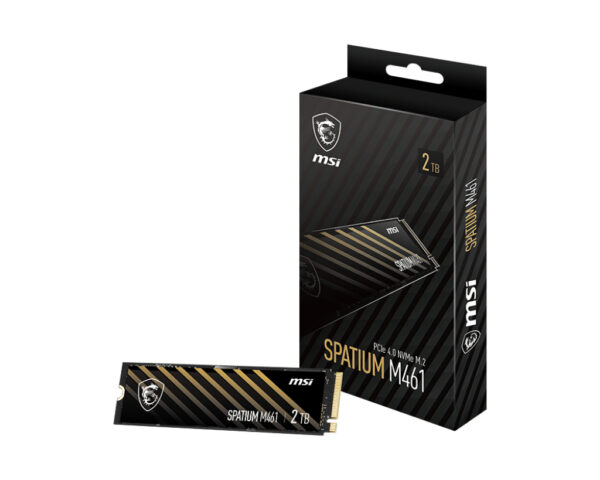 MSI SPATIUM M461 2TB SSD PCIe 4.0 NVMe M.2 „SPATIUM M461 PCIE 4.0 NVME M.2 2TB”