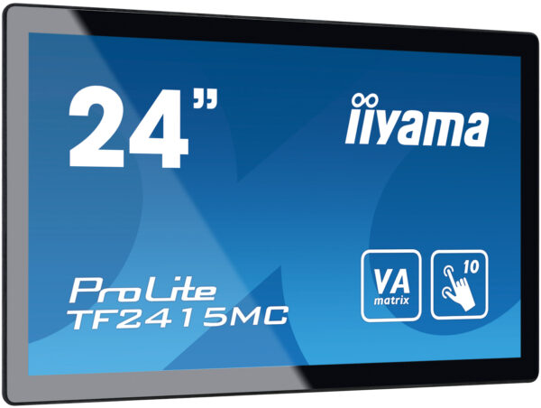 Monitor tactil incorporat iiyama ProLite TF2415MC-B2 24″ VA LED, IP65, openframe „TF2415MC-B2” (timbru verde 7 lei)