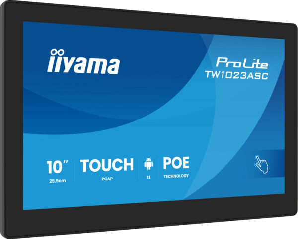 TW1023ASC-B3P 10,1″ Panel-PC with Android 13+GMS, SOC uad-core RK3568 4GB, Storage 32GB, PCAP 10-Points Touch, 280×800, IPS panel, Speakers, POE, WIFI, BT5.2, SD Slot, HDMI-out „TW1023ASC-B3P” (timbru verde 7 lei)