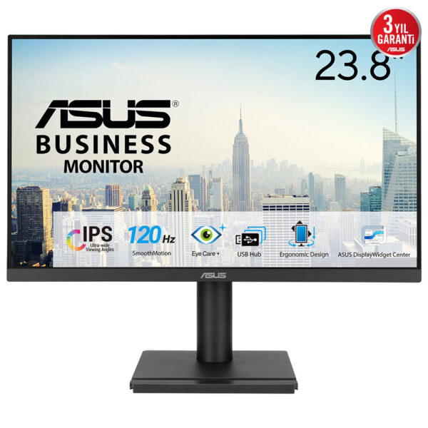 ASUS VA249QGS Business Monitor 23.8inch IPS FHD 120Hz 350cd/m2 1ms HDMI DP VGA Speakers „VA249QGS” (timbru verde 7 lei)