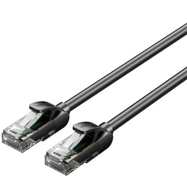 Patch cord UTP Vention, Cat. 5e, RJ-45 (T) la RJ-45 (T), 1.5m, AWG 26, 1000Mbps, negru, „IABBG” (timbru verde 0.08 lei) – 6922794781405
