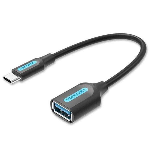 Adaptor USB Vention, OTG, USB-C (T) la USB 3.1 gen 1(M), 5Gbps, 0.15m, PVC, negru, „CCVBB” (timbru verde 0.08 lei) -6922794749412