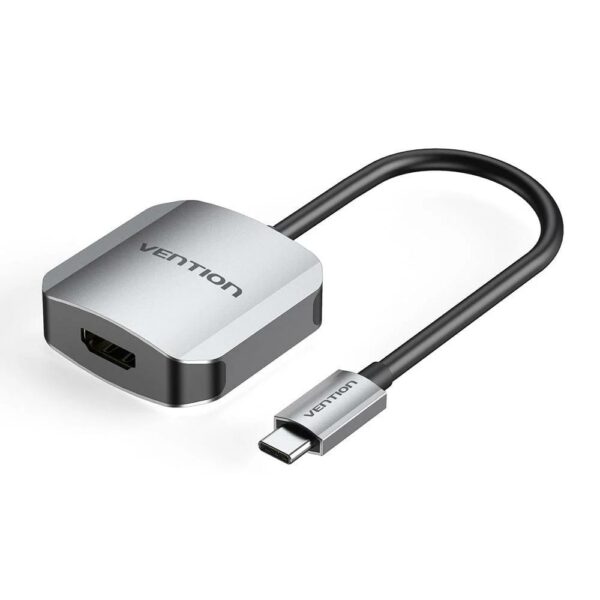 Adaptor video Vention, USB-C (T) la HDMI (M), 0.15m, rezolutie 4K la 30Hz, gri, „TDEHB” (timbru verde 0.08 lei) – 6922794754683