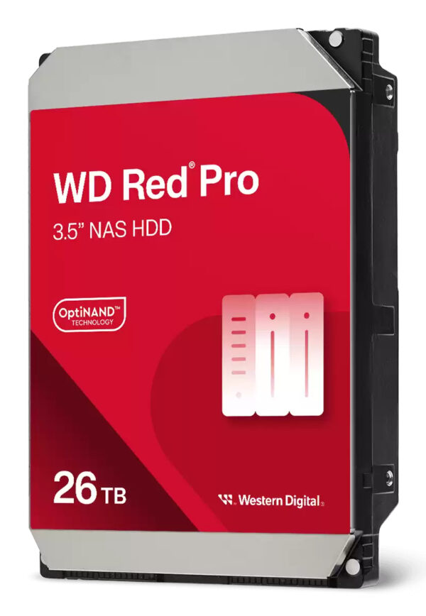 HDD NAS WD Red Pro 26TB CMR, 3.5, 512MB, 7200 RPM, SATA, TBW: 550 „WD260KFGX”
