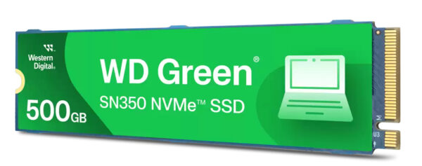 WD GREEN SSD 500GB NVME M.2PCIE/GEN3 X2 3Y WARRANTY SN35 „WDS500G2G0C-00CDH0”
